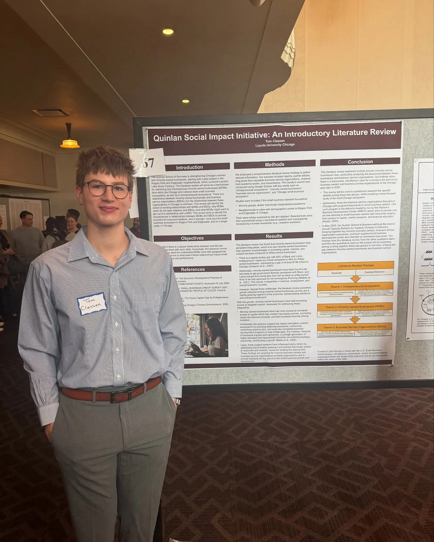 This past weekend Loyola held their Undergraduate Research &amp; Engagement Symposium. So cool to see so many bros presenting their work!