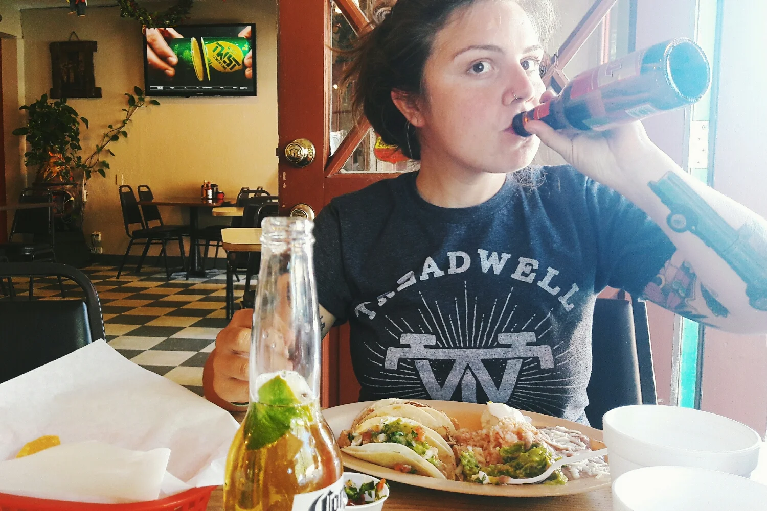 Back in civilization. 