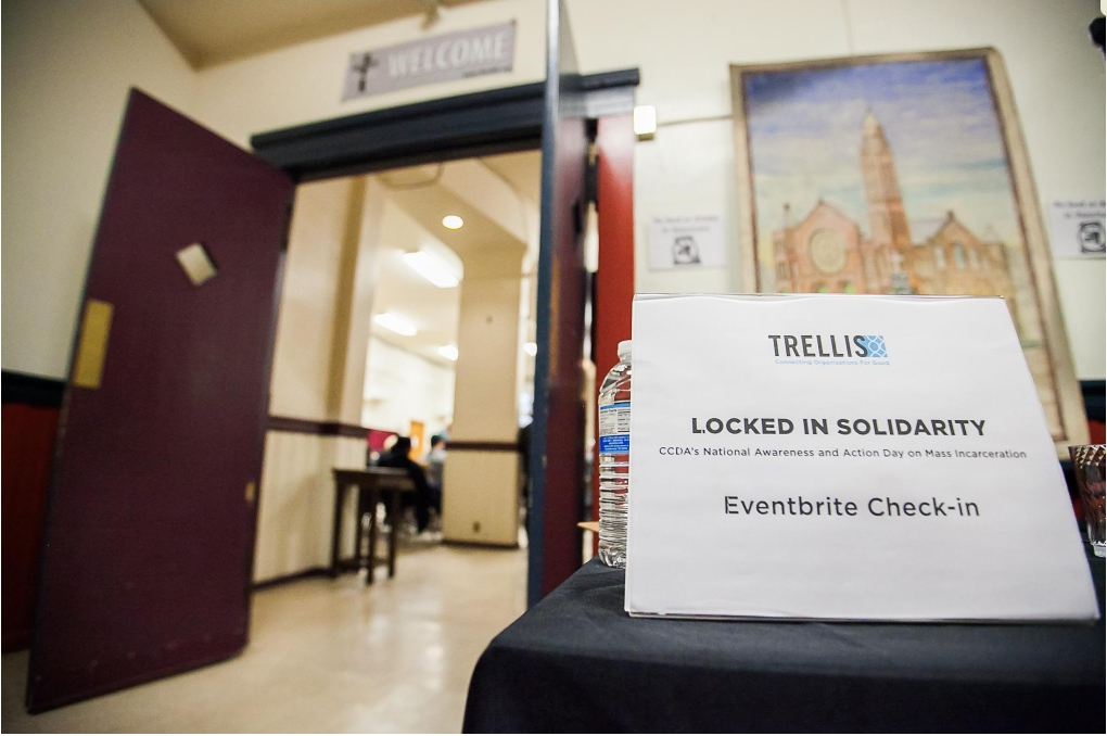in 2017 Trellis was glad to partner with CCDA's annual Locked in Solidarity , a day of awareness and action around Mass Incarceration. Watch for more information soon about the 2018 event Picture and write up courtesy of Landshaw Photography