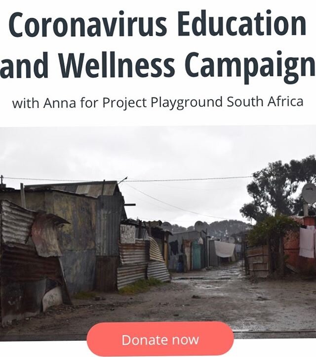 During times of #covid19 , we want to share this initiative to limit the spread of this virus in the townships in South Africa by @projplayground
.
It involves, provide educational material about the virus, distribute hygiene products for families, c