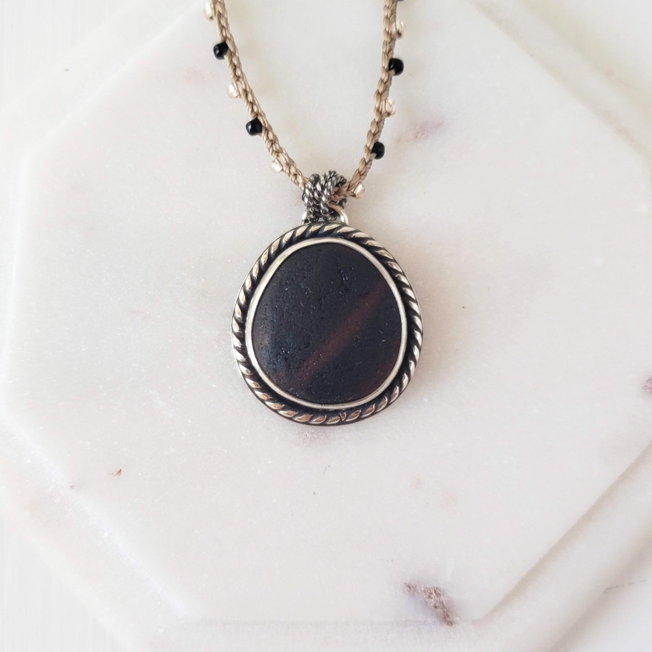 Dark Autumn Seaham Seaglass Necklace