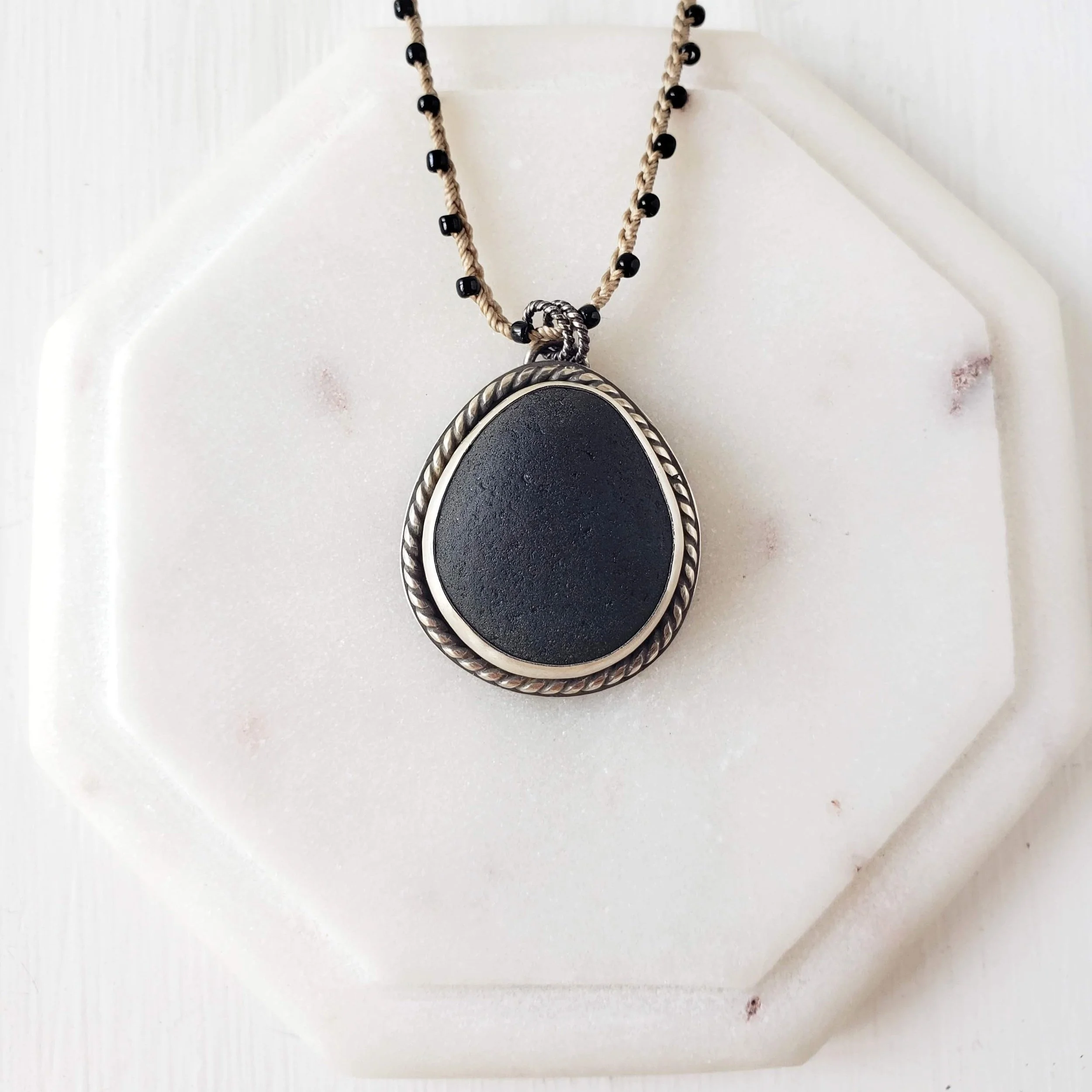 Wicked Autumn Seaglass Necklace