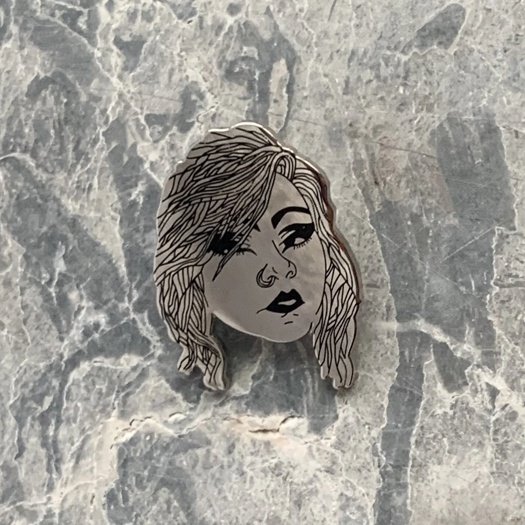 "Spellbound Abby" enamel pin