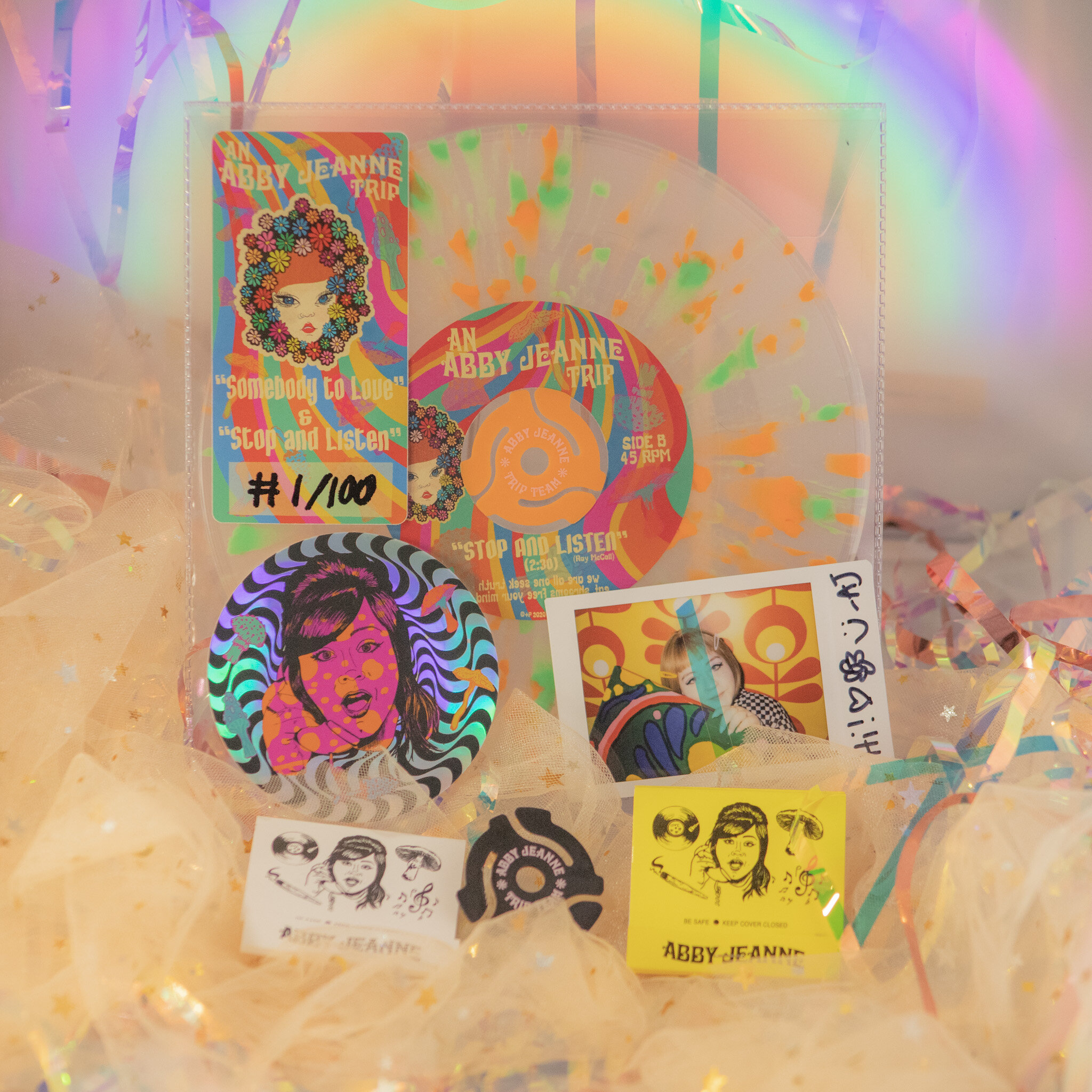 "Stop and Listen" Package #3 // Green Splatter Vinyl