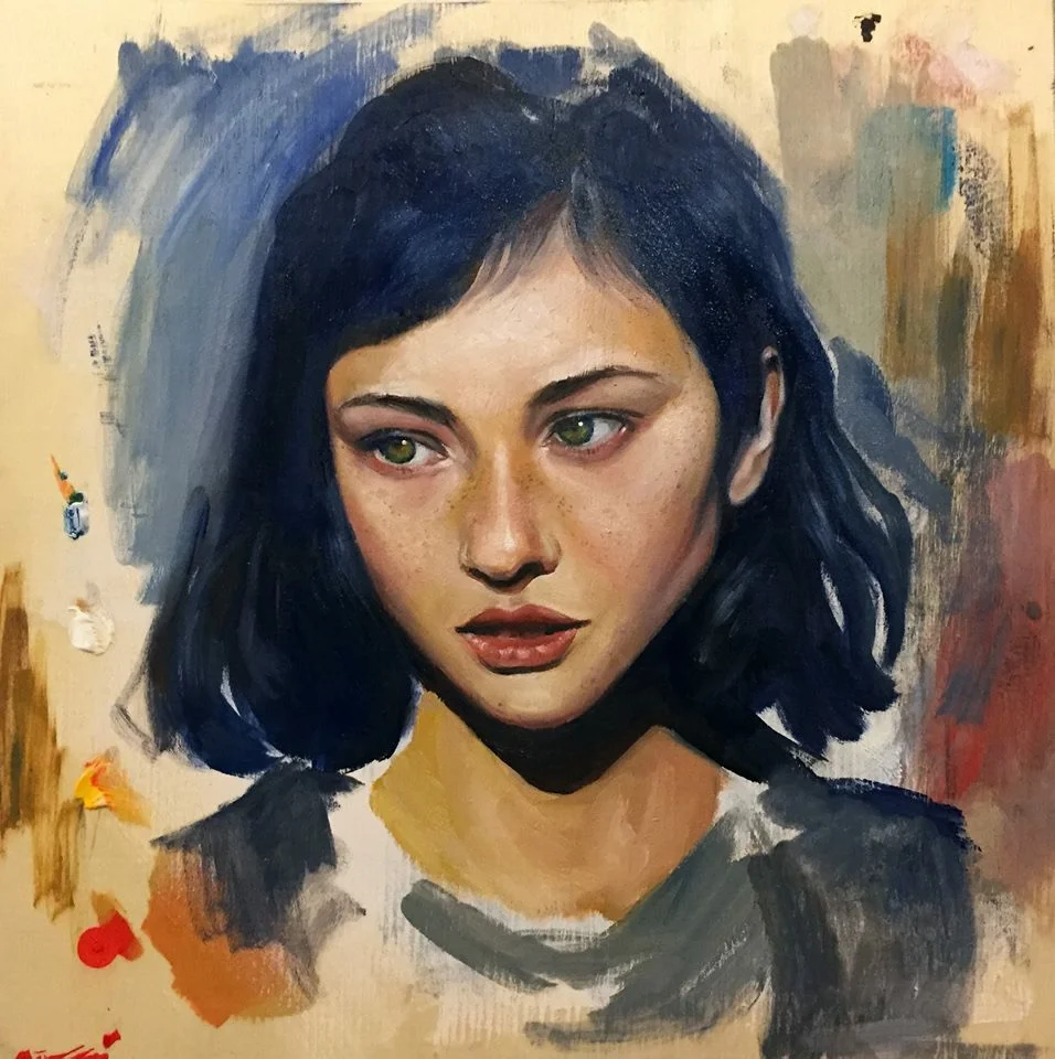 PORTRAIT, OIL ON WOOD, 2014