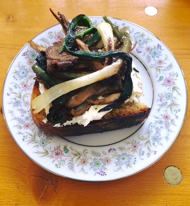 ramp & oyster mushroom, brown butter, house-made ricotta