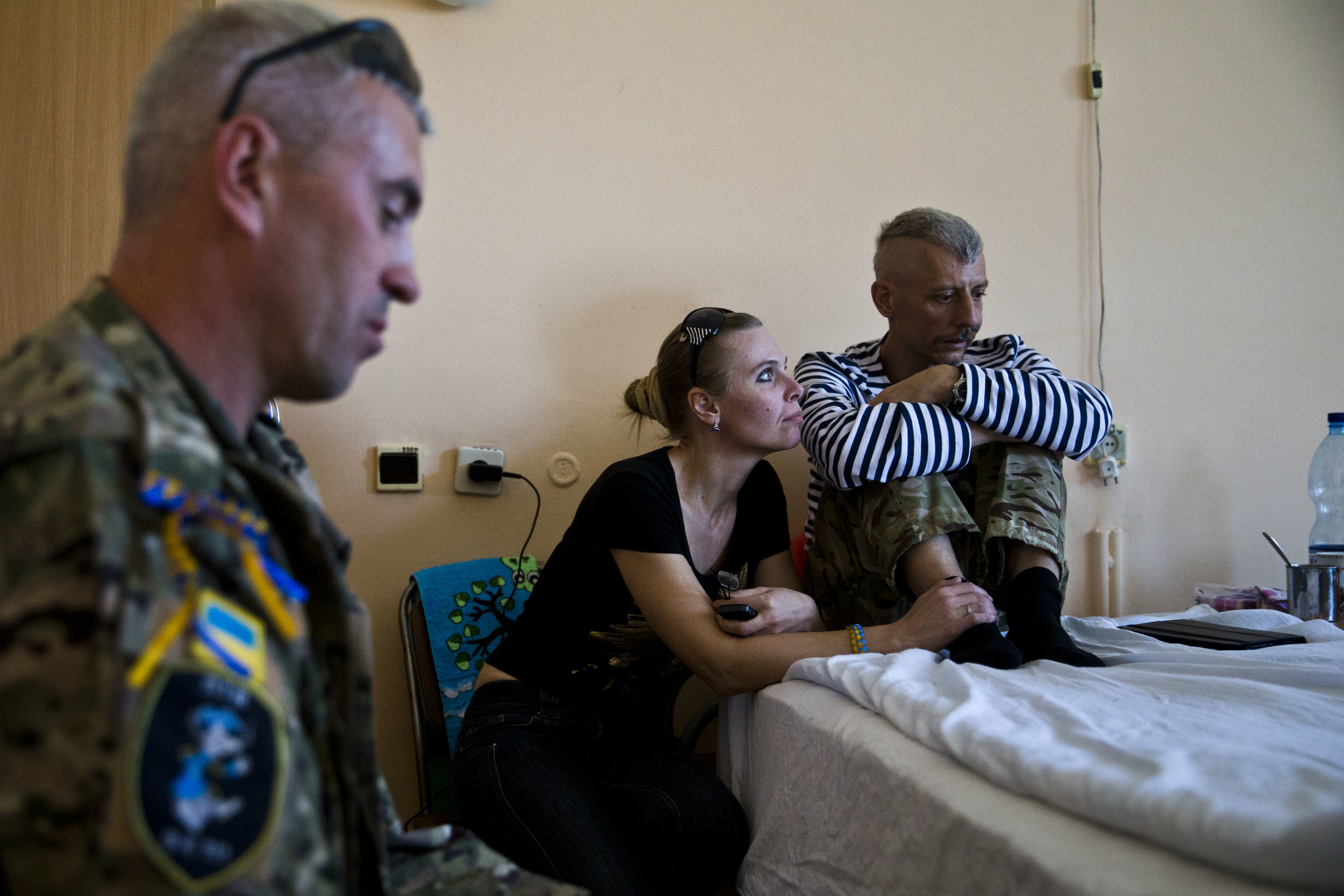  Wounded soldiers are seen in a hospital in Dniepropetrovsk 