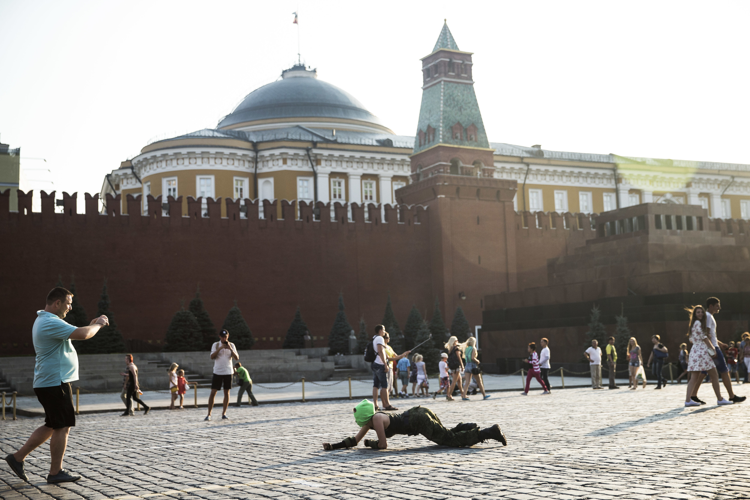 Pussy Riot member on Moscow's Red Square