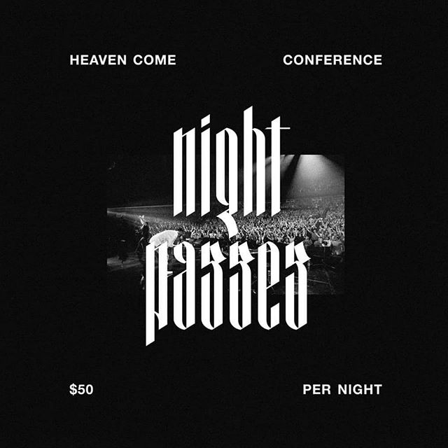 Y&rsquo;all! If you couldn&rsquo;t come to the entire conf...NIGHT PASSED ARE NOW AVAILABLE!!!!! .
I&rsquo;m not joking when I say, this weekend will change your life!!!!
.
Go to bethelmusic.com/heavencome/dallas and click &ldquo;pricing&rdquo; to pu