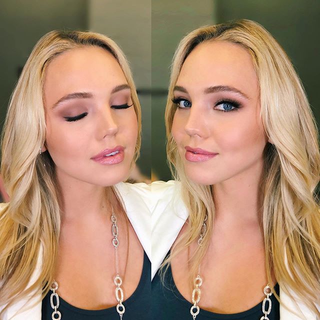 Makeup on the STUNNING @lyndenfruit for @premierdesignsinc Rally Runway Show!!!! .
Isn&rsquo;t she GORG?!?! .
This was my 6th runway show for Premier Designs &amp; they always have the best team, sweetest models &amp; most genuine people! .
Thank you