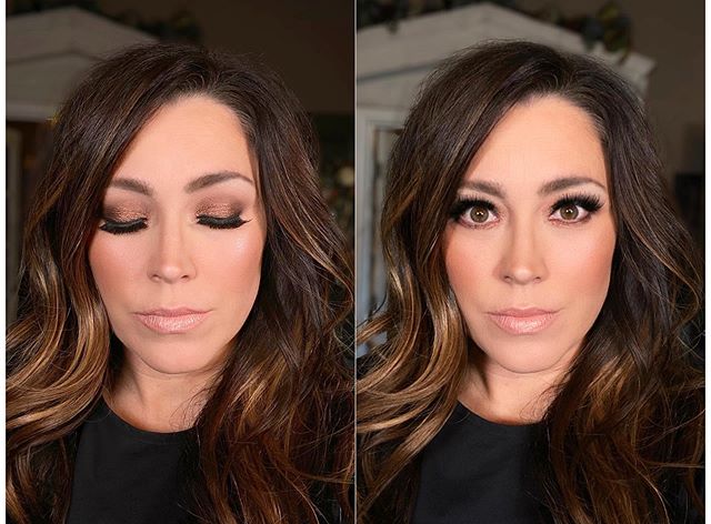Makeup on @karijobe a couple of days ago. .
I&rsquo;m running out of words to explain how stunning she is &amp; how much I love her heart (and face of course). .
I&rsquo;m so insanely thankful she took a chance on me. I love when she sits in my chair