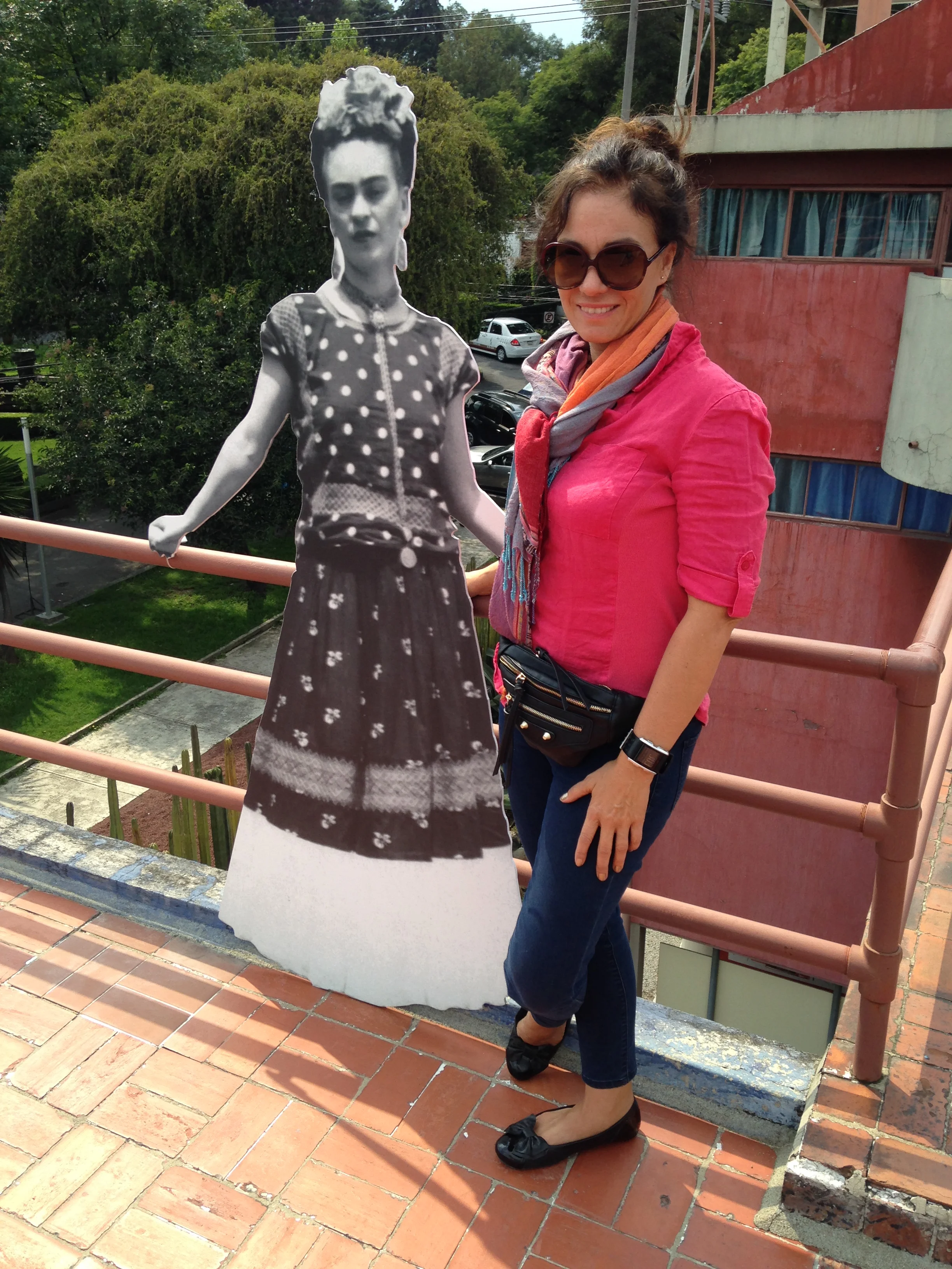 Me and Frida in San Angel, Mexico City.