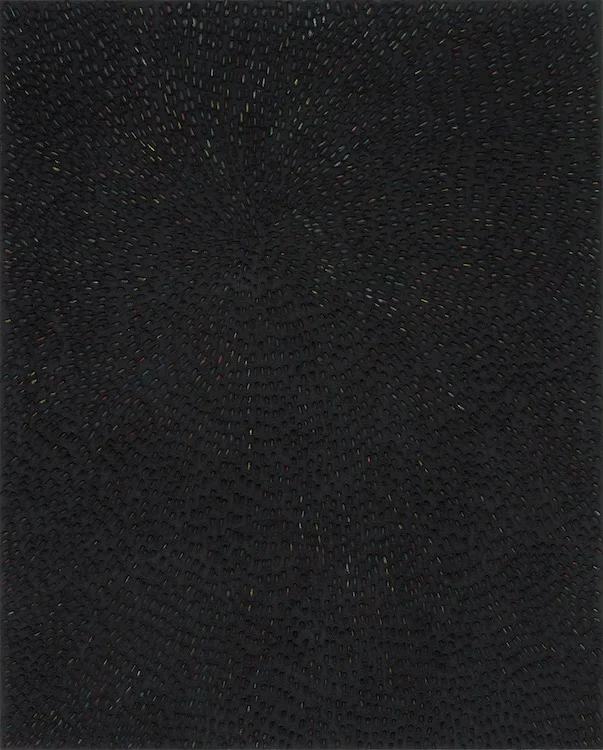 True Matter (Black Sand SF#1F Mandala, Pattern Ground), 2015