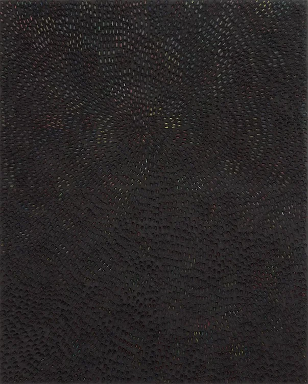 All Things Wild (Black Sand SF#2F Mandala, Pattern Ground), 2015