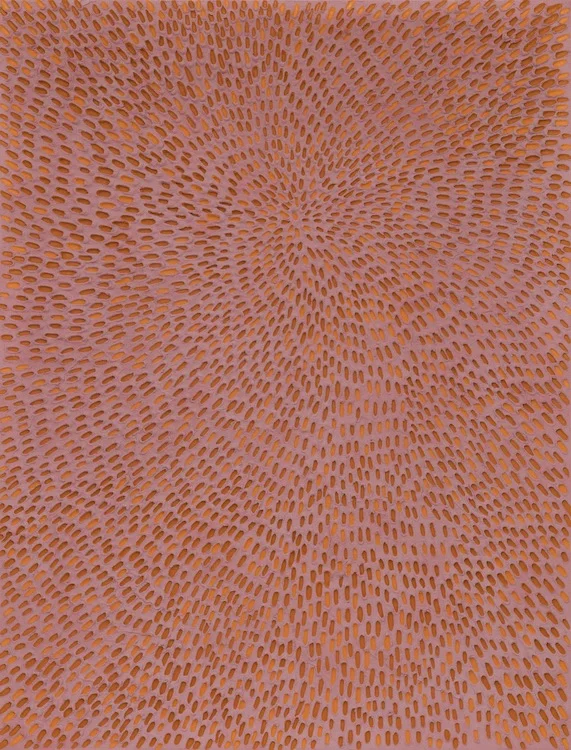 Past Present Future (Painted Sand SF #1E, Dark Orange and Light Orange), 2016