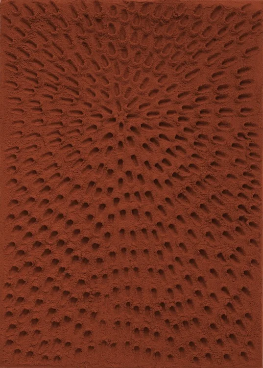 Red (Red Sand SF #1A Mandala, Red Ground), 2017