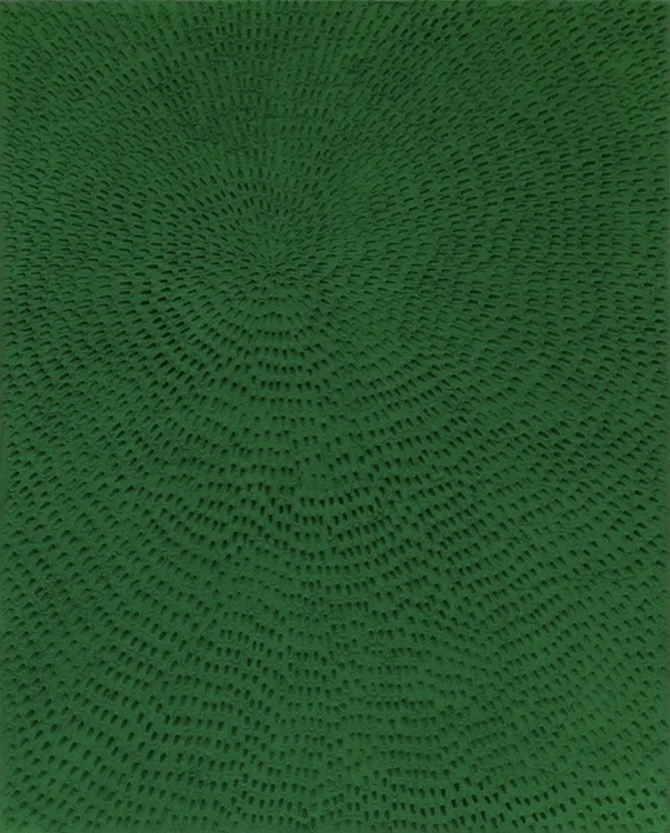 Green (Green Sand SF #1F Mandala, Green Ground), 2017