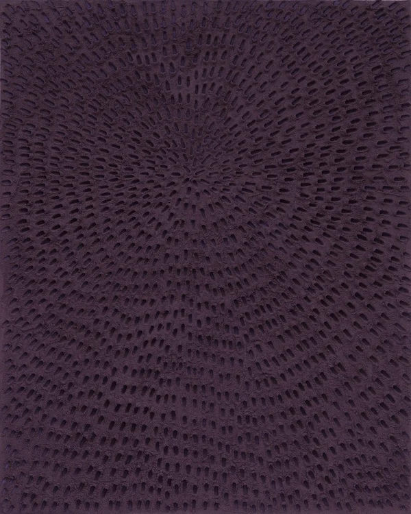 Purple (Purple Sand SF #1H Mandala, Blue Ground), 2017