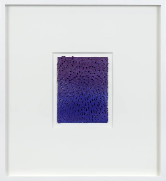 VC Purple-Blue (White Sand #3 Mandala, Purple and Blue), 2017