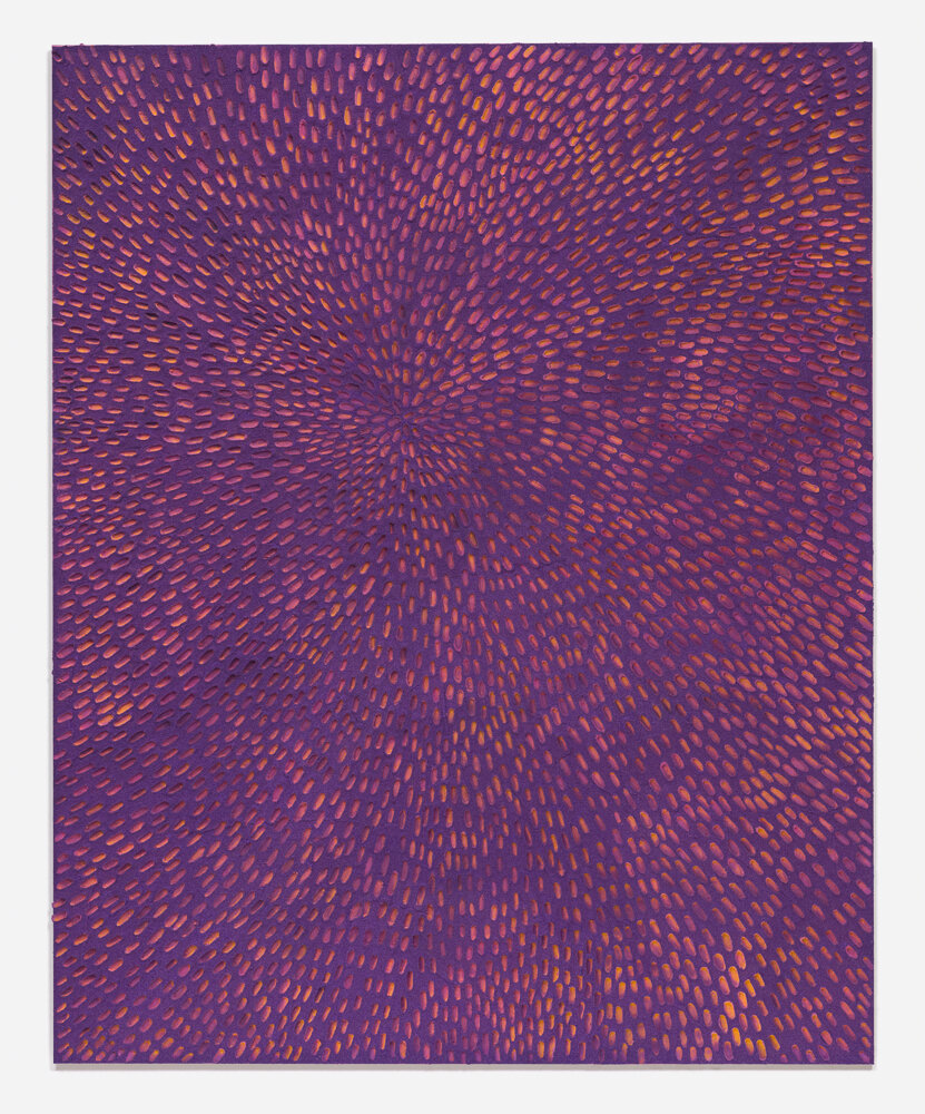   The Purple , 2016 Sand and acrylic on linen 92 x 74 inches 