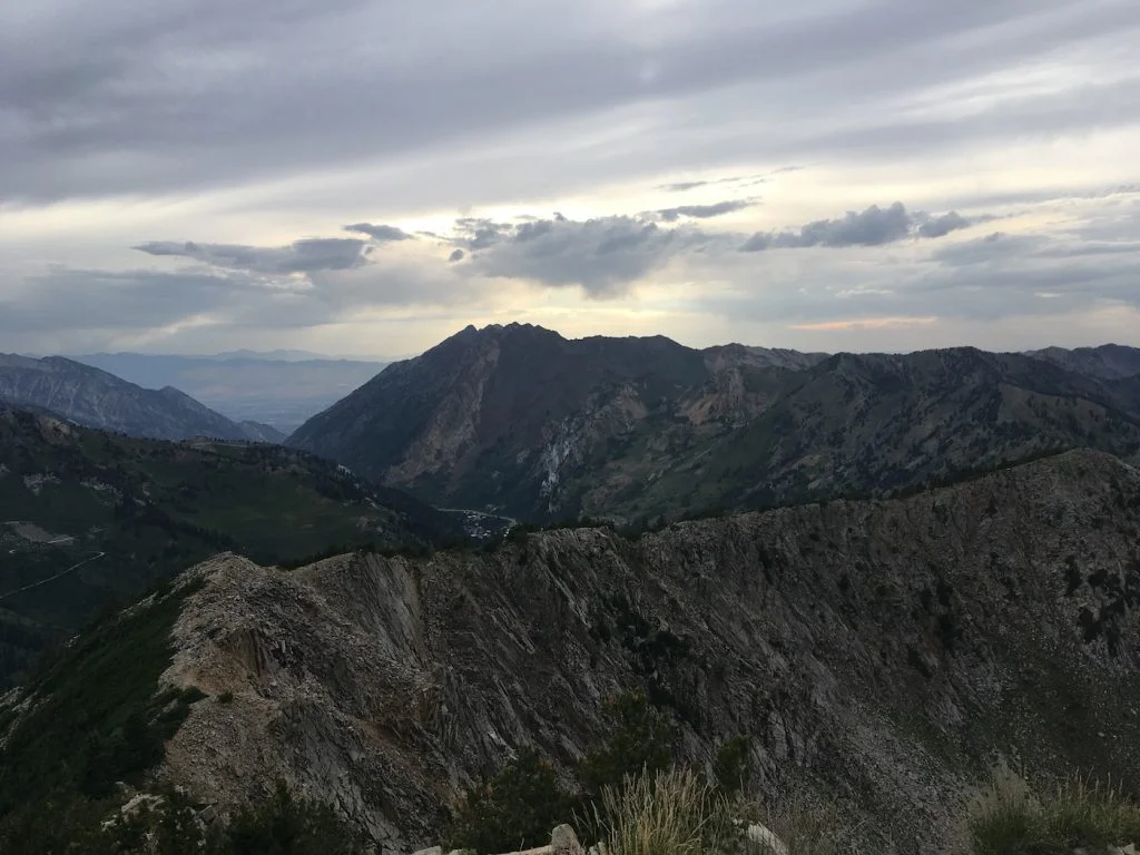 A slice of the never-ending ridgeline connecting at least 21 peaks in Utah's Wasatch Range.