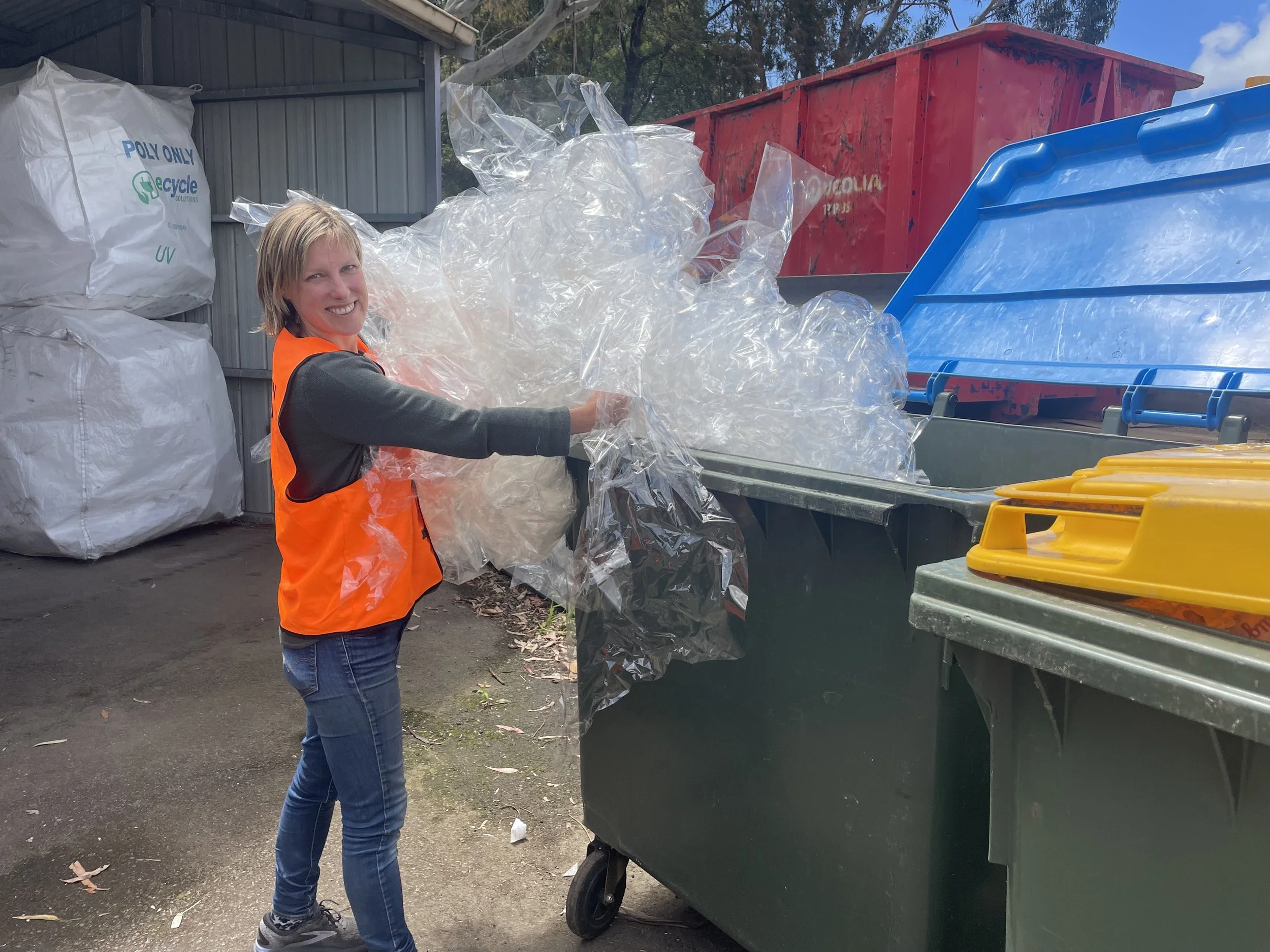 All that pavilion plastic is disposed of responsibly