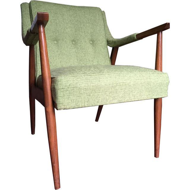 Mid-Century Danish Modern Oak Lounge Chair 
