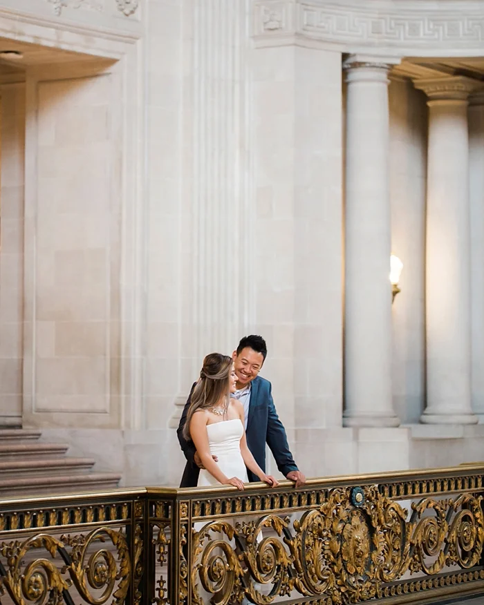 San Francisco City Hall Engagement Photography | Lilouette