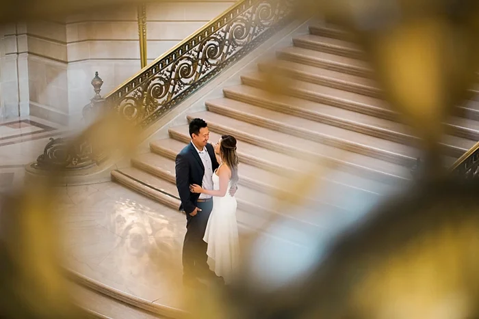 San Francisco City Hall Engagement Photography | Lilouette