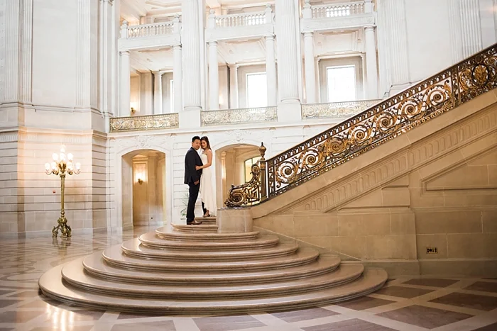San Francisco City Hall Engagement Photography | Lilouette