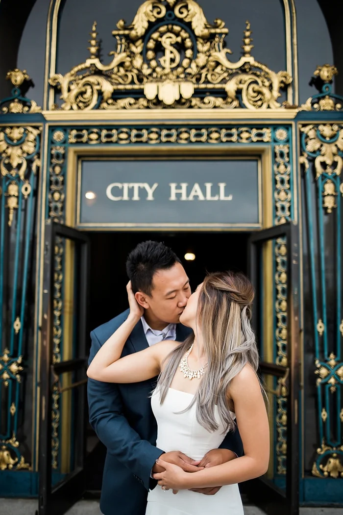 San Francisco City Hall Engagement Photography | Lilouette