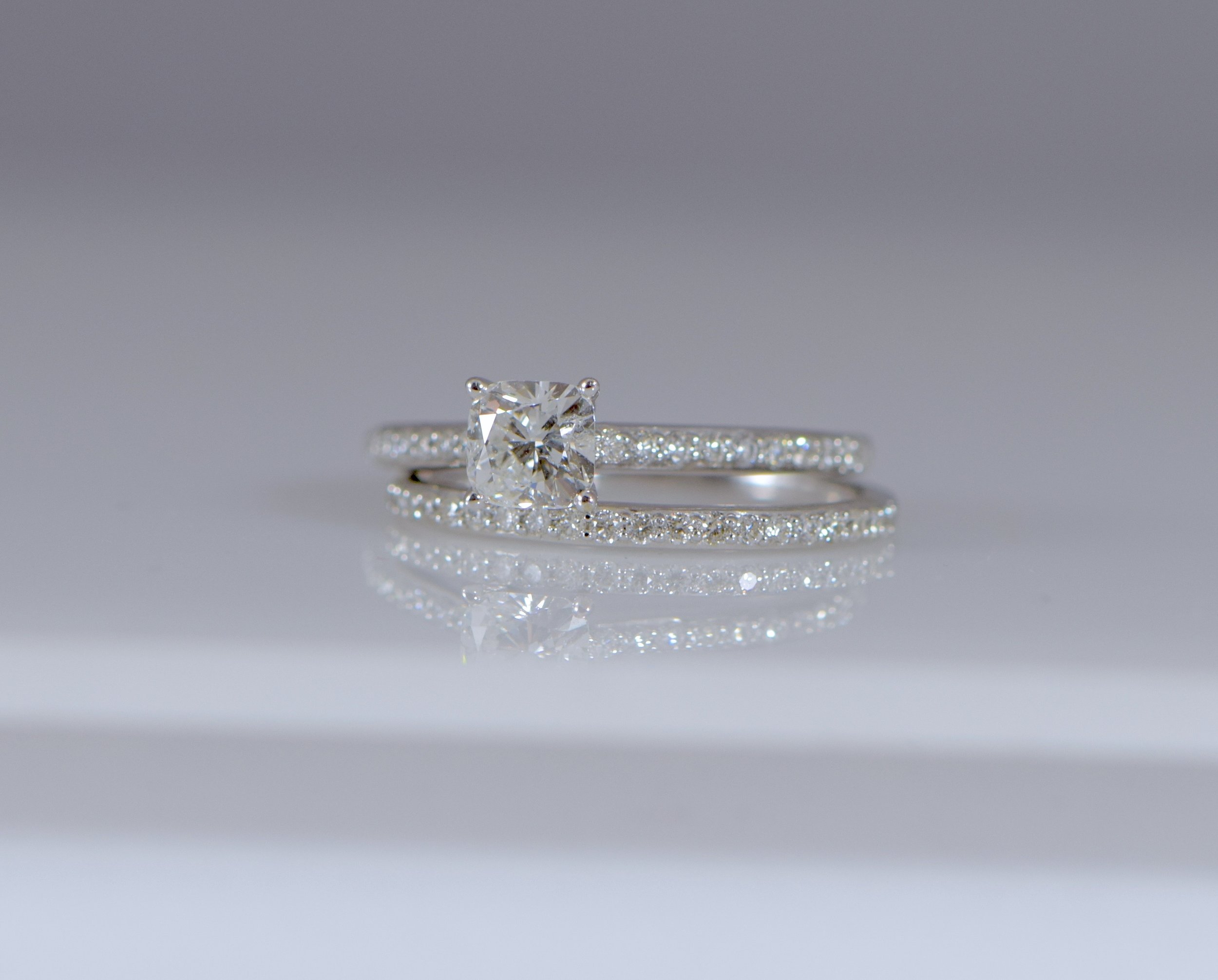 Diamond wedding set 