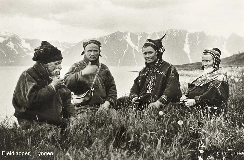 Where does the land end and these people begin? Saami family in Norway around 1900