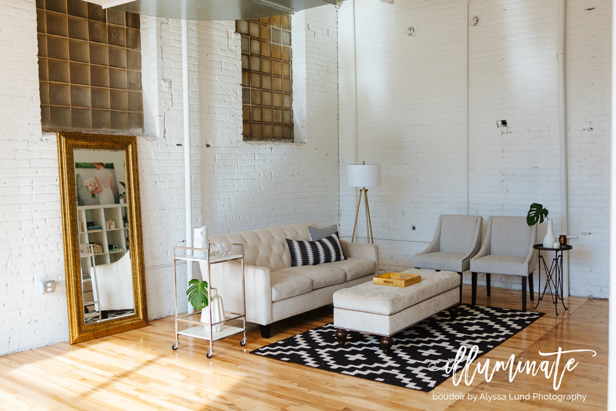 My natural-light Minneapolis boudoir studio! 