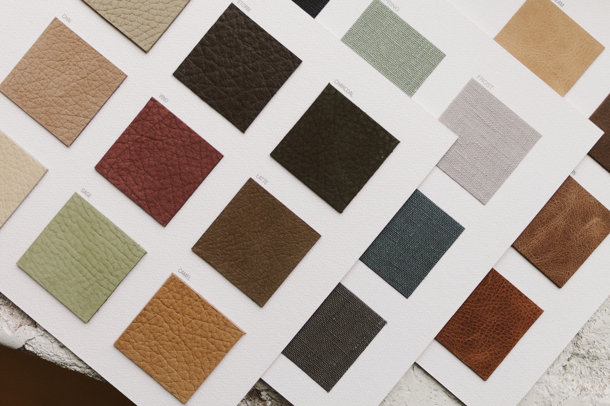 Design your custom cover with your a silk, linen, or leather cover in your favorite color.
