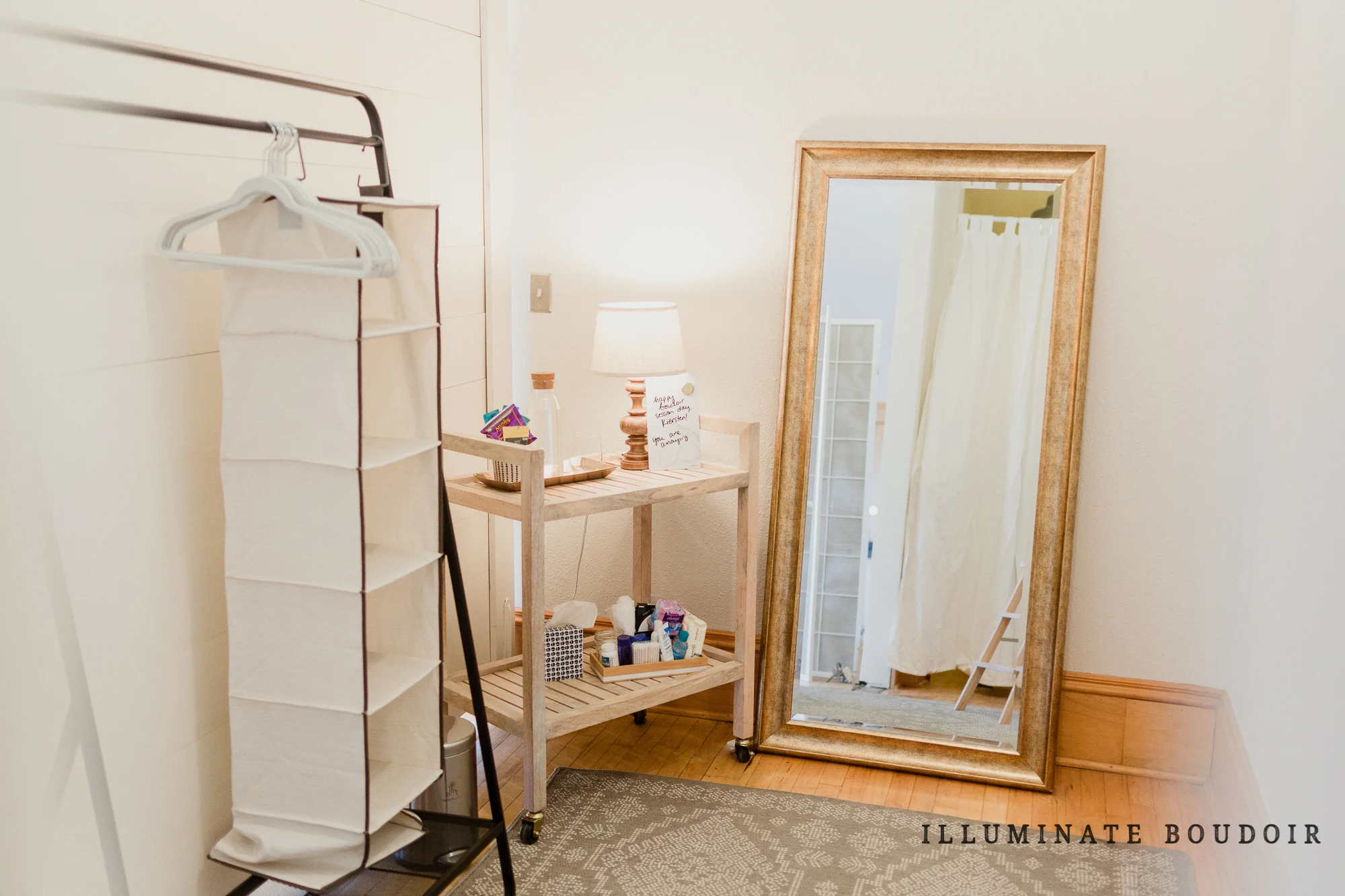 Inside the Illuminate Boudoir dressing room