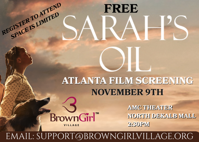 Sarah’s Oil Premiere – Community Partnership Event