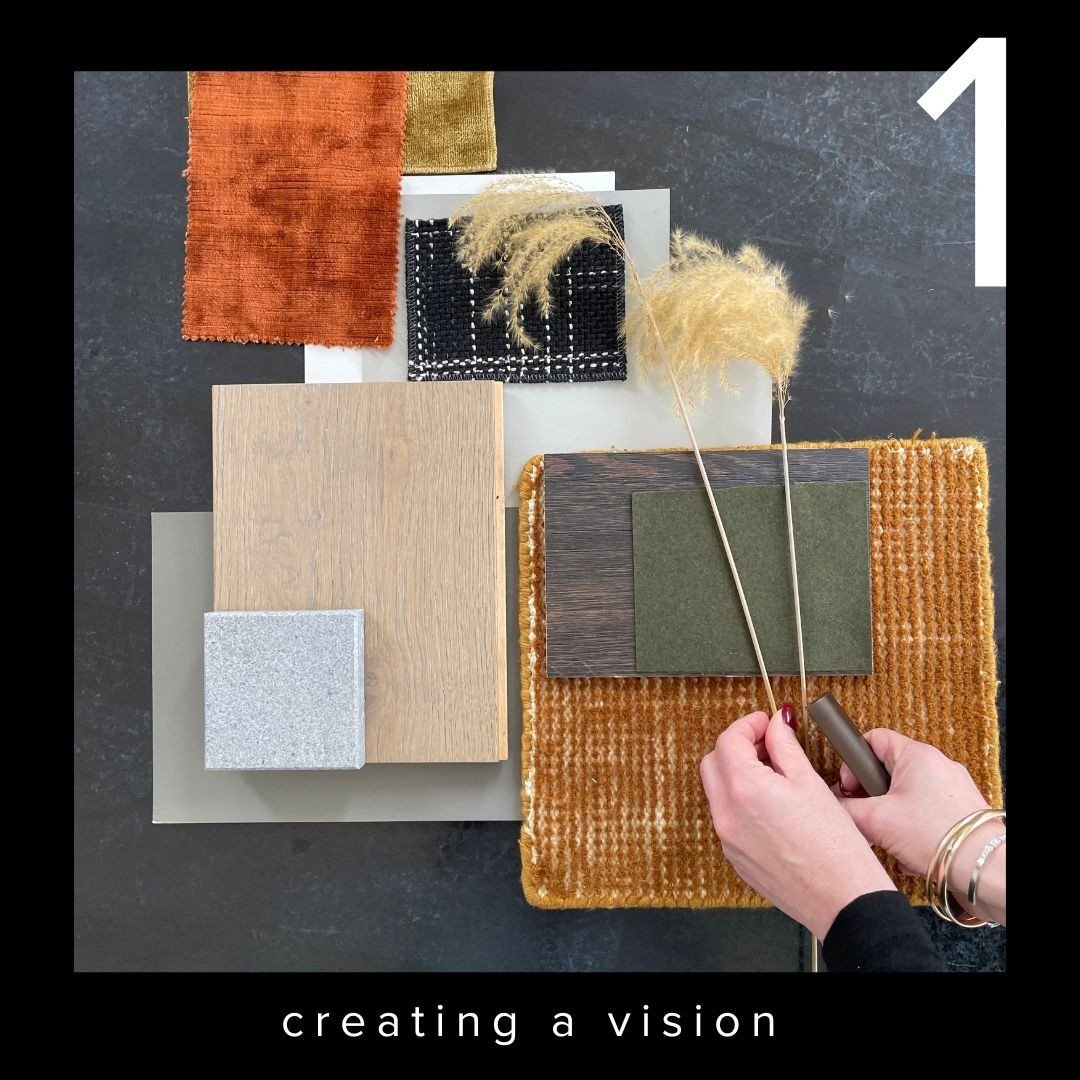 Four reasons to use an Interior Designer⁠
⁠
1. Creating a vision ✨⁠
⁠
An interior designer can help you create or clarify a clear vision for your home and pinpoint your style. This provides a clear frame of reference for all the choices to be made th