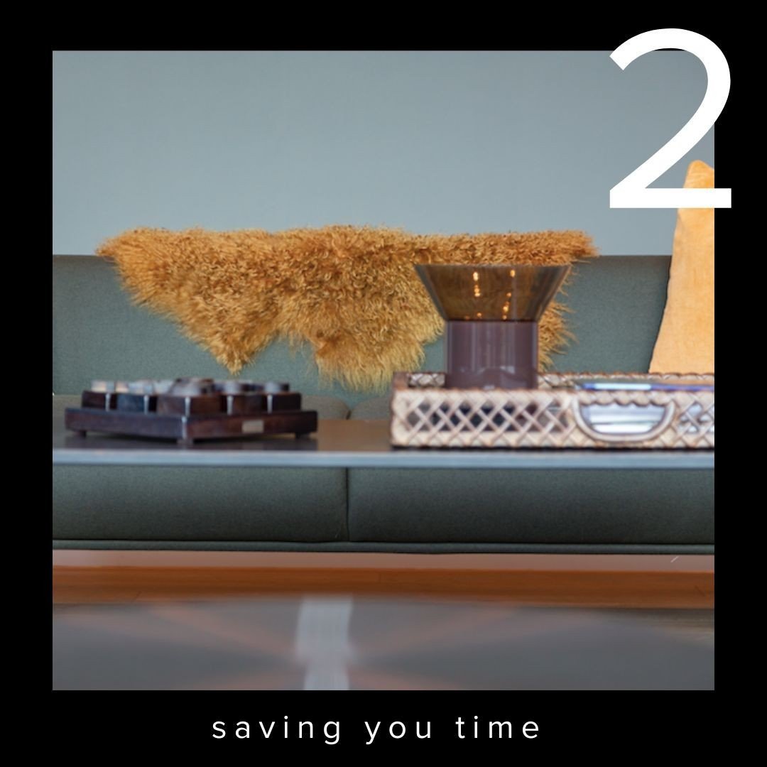 ⁠Four reasons to use an Interior Designer⁠
⁠
2. Saving your time⁠ ⏰⁠
⁠
The range of choices can be overwhelming. But an interior designer knows what products are available, what works and what doesn&rsquo;t. We make it easy for you, by sourcing the b