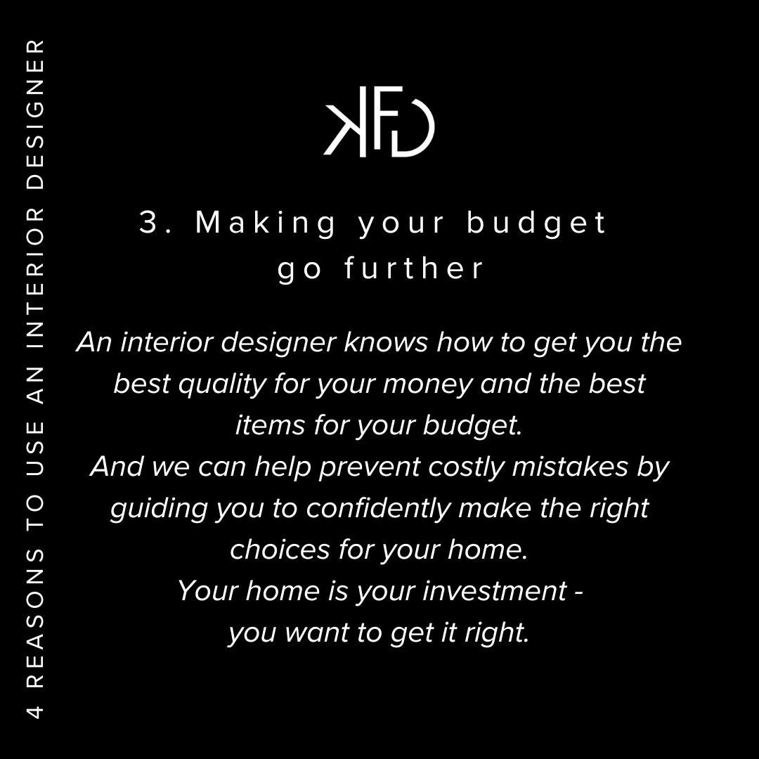 Four reasons to use an Interior Designer⁠
⁠
4. A home you love 🏠⁠
⁠
The end result will be a space you and your family (and your friends!) will absolutely love! The style, finishings and furnishings have been chosen with care from trusted, quality s