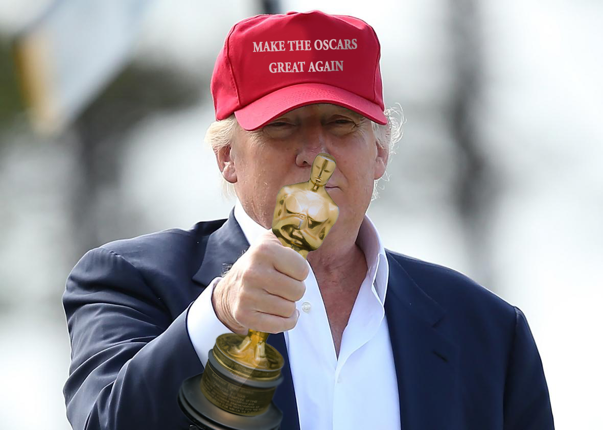 His greatest contribution to America yet - a generic slogan. (Courtesy Erick Yeh)
