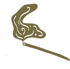 A smoking pipe with swirling smoke coming out