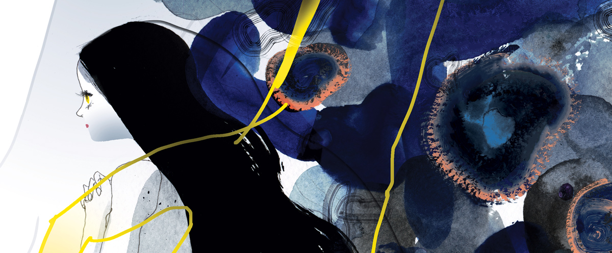 The artwork above is by Linda Yan, which was created to accompany Cody's poem as well as one by Steven E. Gonzales.