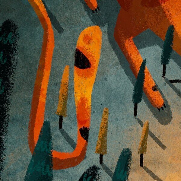 📣🔥 We've got a busy week coming up! #Firewords14 'Wild' is out on Tuesday and we'll reveal the brilliant cover artwork by 
@scottwilsonillustrations 
 tomorrow. Here's the first teaser crop of the cover 👀