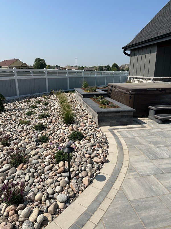 Raised landscaping bed and pavers.jpg
