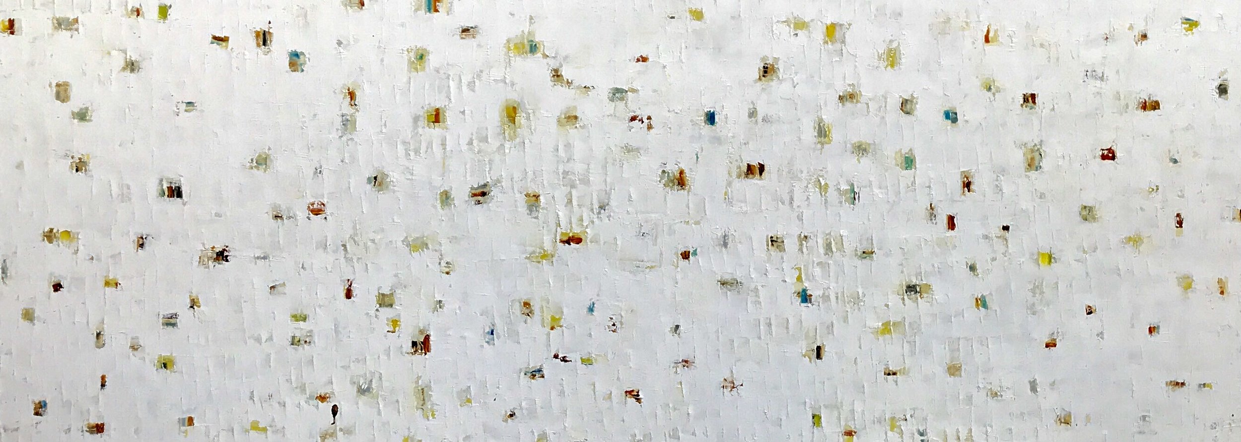 “Winter in Oslo” 36”x 96”x 2.5”, oil on canvas