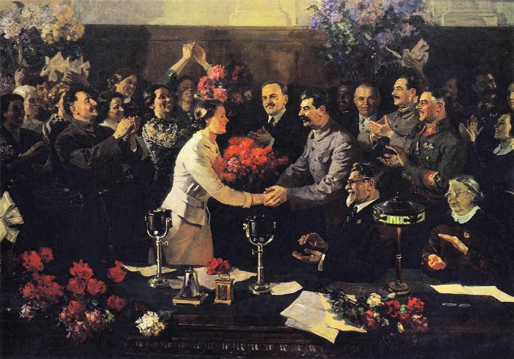 Vasili Efanov, An Unforgettable Meeting (1936).