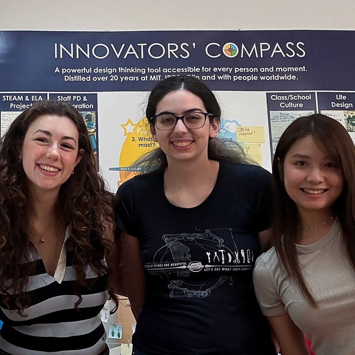 Nina Mindel, Melissa Anthony, and Kiki Cheng