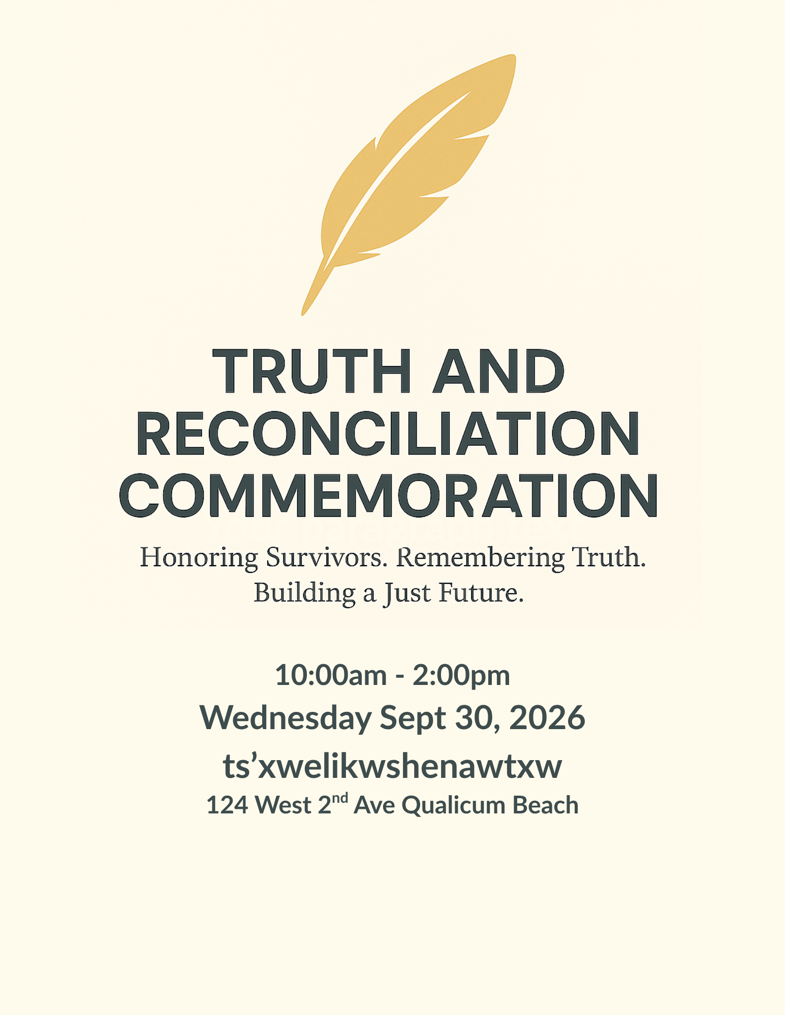 Truth and Reconciliation Commemoration