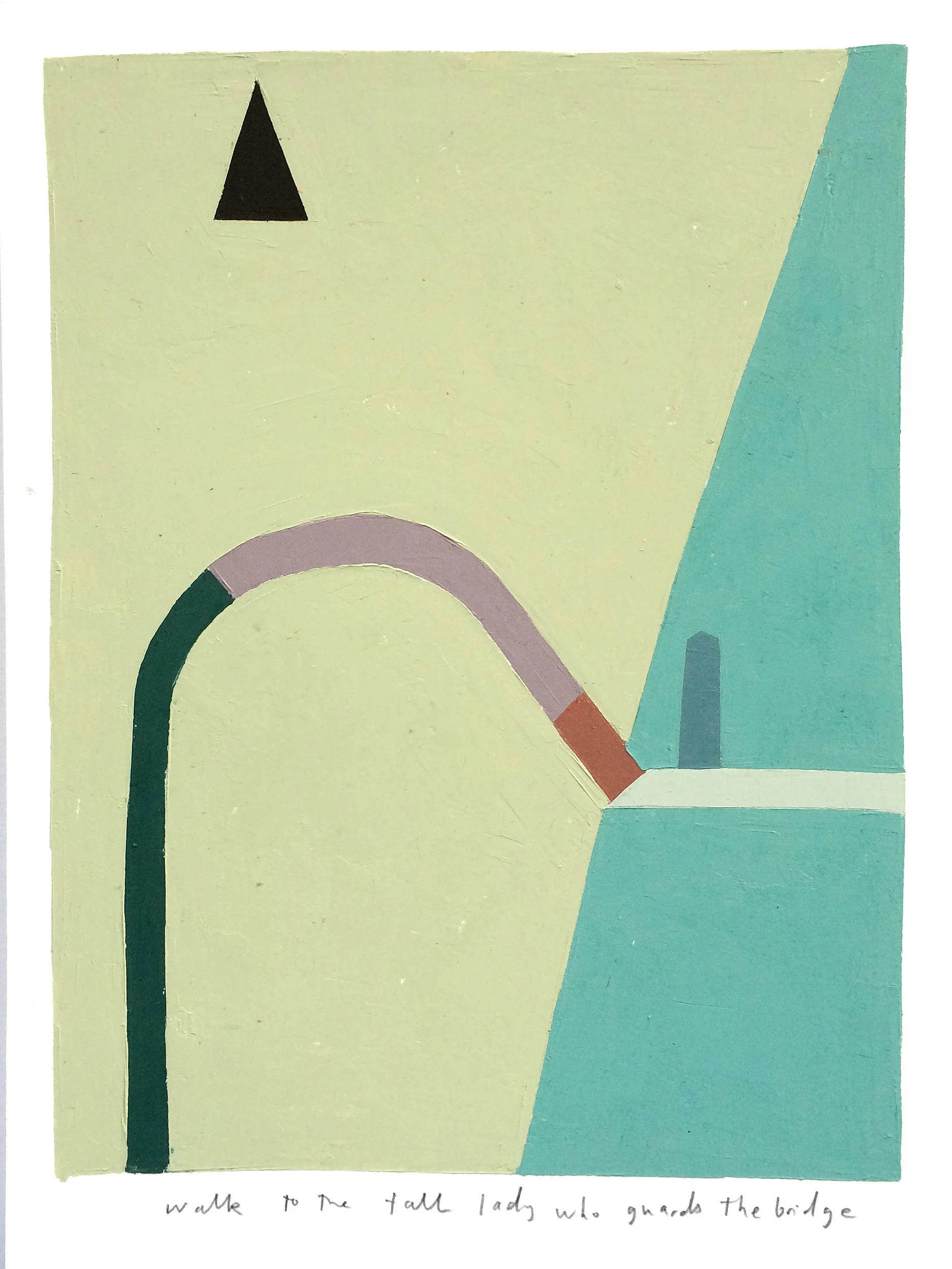 01.walk_to_the_lady_who_guards_the_bridge_7x9inches_oil on paper_2015_$150 copy 2.jpg